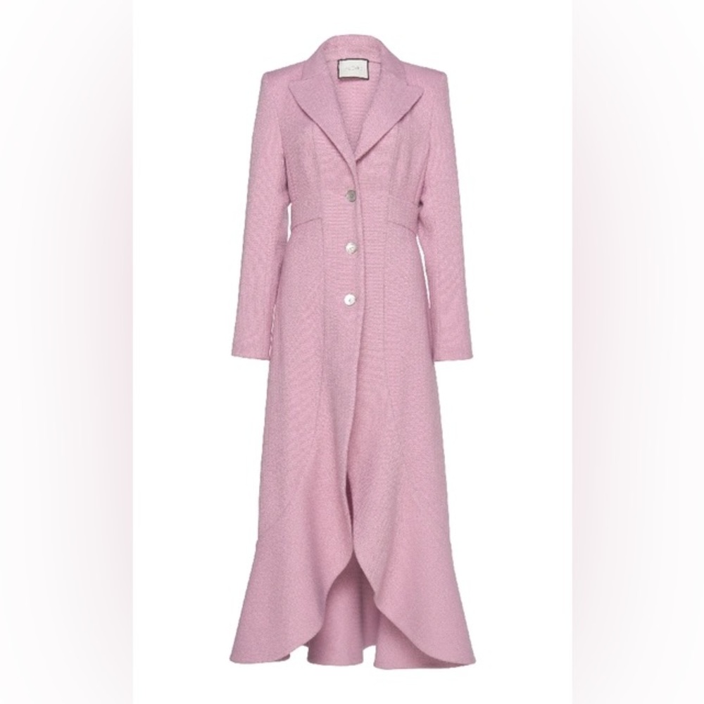Alexis Deverraux Wool Pink Coat